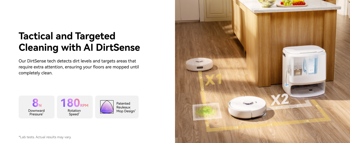 Tactical and Targeted Cleaning with AI DirtSense