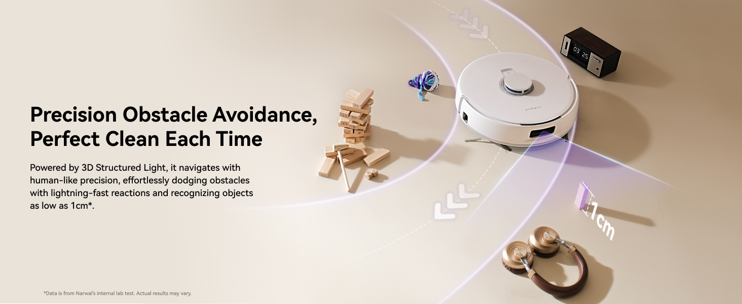 3D Structured Light for robot vacuum and mop Freo Pro