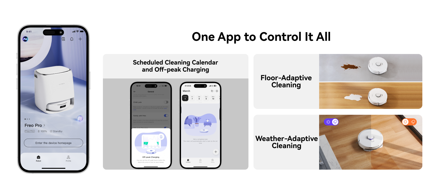 APP Control for robot vacuum with app control
