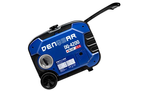 With the DENQBAR DQ-4200 Inverter Generator easy transport due to comfortable transport wheels
