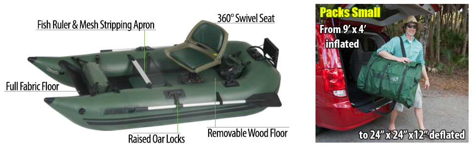 Inflatable Boat. Inflatable Fishing Boat. Frameless Pontoon Boat. Pontoon Boat. Sea Eagle. 285fpb